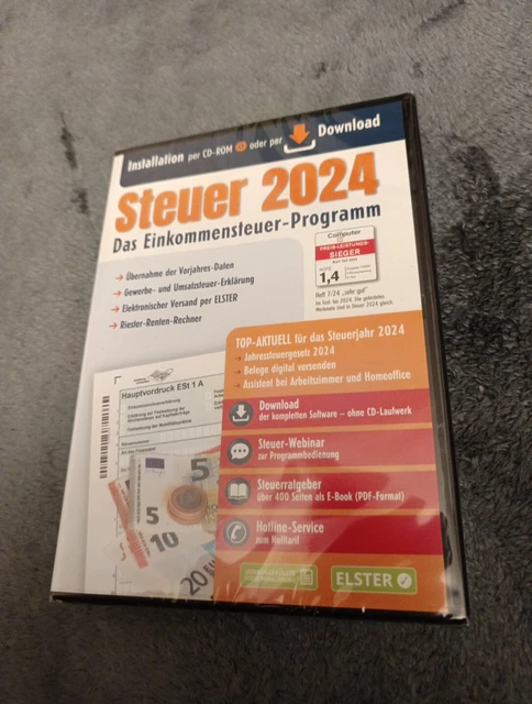 ALDI STEUER STEUERPROGRAMM für 2024 per Download NEU & OVP sofort