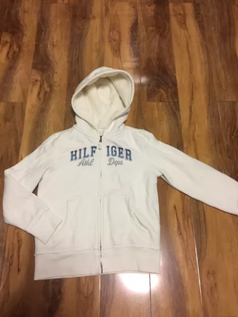 Tommy  Hilfiger Girls Fully Fur Lined Zipped Hoodie Size S/P (6-7)