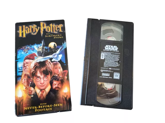 HARRY POTTER AND the Sorcerers Stone VHS Star Wars Return of the Jedi ...
