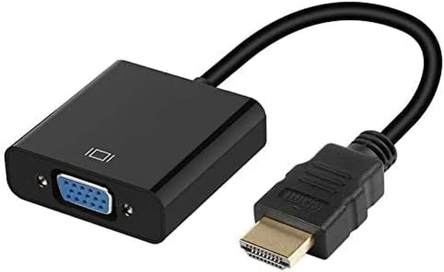 1080P HDMI Male to VGA Female Adapter Video Converter Cable for PC, Desktop, ...