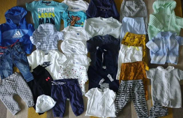Pacchetto bambini 3-6 mesi top, giacche, jeans, gilet, jogger, cardis