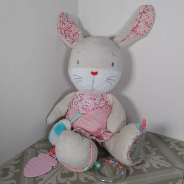 MOTHERCARE BUNNY RABBIT Pink Flower My Little Garden Large Soft Toy 14.99 PicClick UK