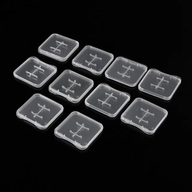 10 Slots Clear Plastic Memory Card for Case Holder for Micro MiC TF Memory Ca