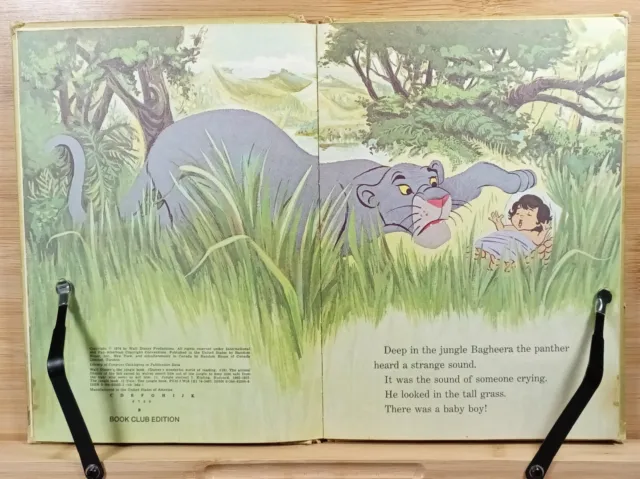 Walt Disney's The Jungle Book (1974, Hardcover) Book Club Edition 5