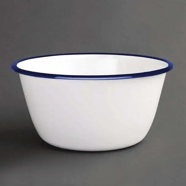 Olympia Enamel Pudding Bowls 155mm (Pack of 6) PAS-DC389