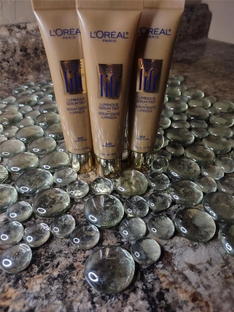 Lot Of 3 L'oreal Paris Visible Lift Luminous Serum Tint # 805 AMBER