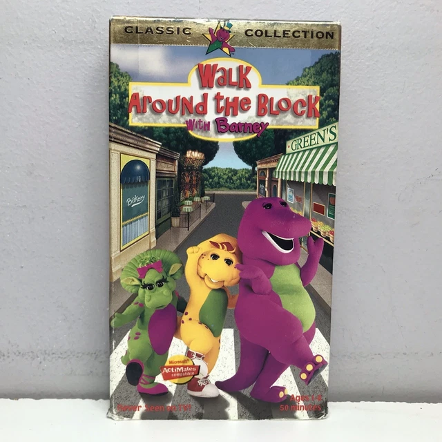 BARNEY & FRIENDS Classic Walk Around Block VHS Video Tape Sing Along ...