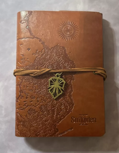 Suikoden II Notebook Leather Cover Travel Journal Sketch Book Leatherette Konami