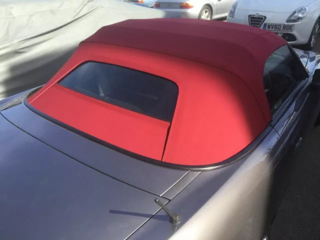 Honda S2000 - Burgundy Mohair Hood With Upgraded Glass Window Soft-Top 1999-2001