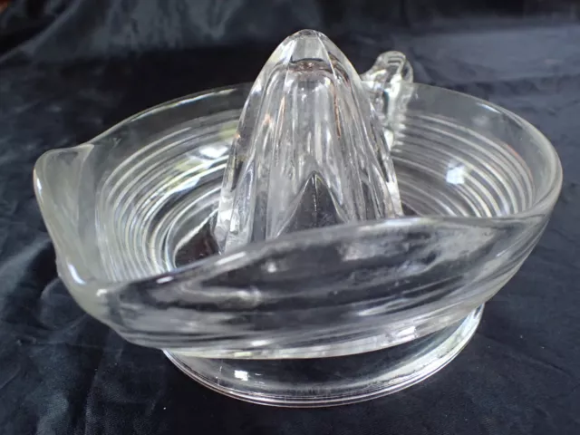 Vintage Depression Glass Orange Lemon Reamer Squeezer Juicer With Handle