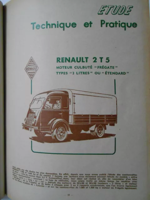 ► Revue Technique - Renault 2T5 + Renault Dauphine - 1958