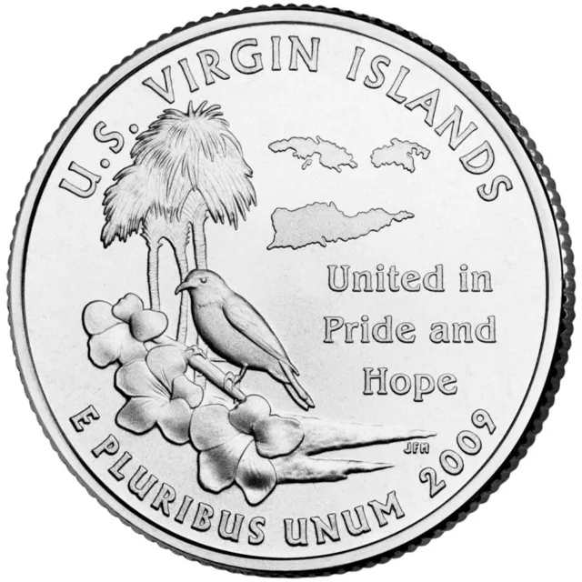 2009 P US Virgin Islands. U.S Territory State Uncirculated from US Mint roll