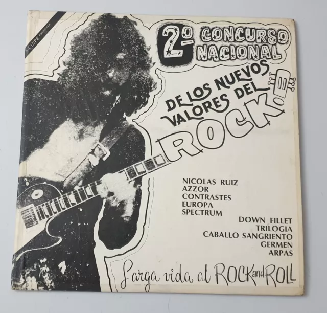 LP 2° CONCURSO NACIONAL DE LOS NUEVOS VALORES DEL ROCK México Discos Rock 1980