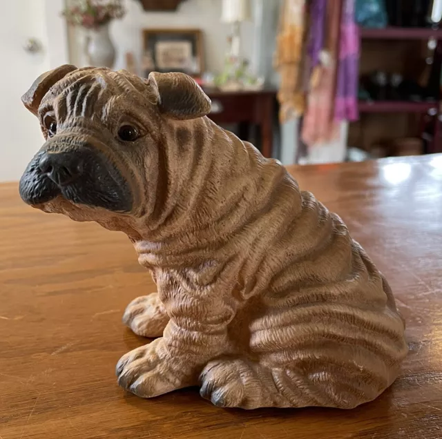 Shar-Pei Red Chinese Sitting Sandicast