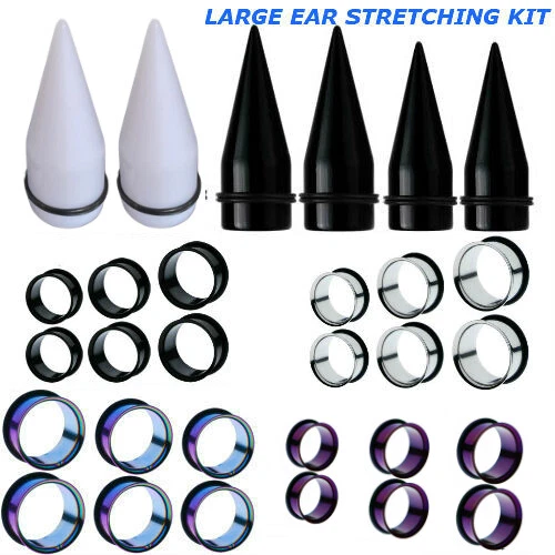 LARGE SIZESBIG EAR Stretching KitEar Tapers &PlugsChoose Sizes Up To