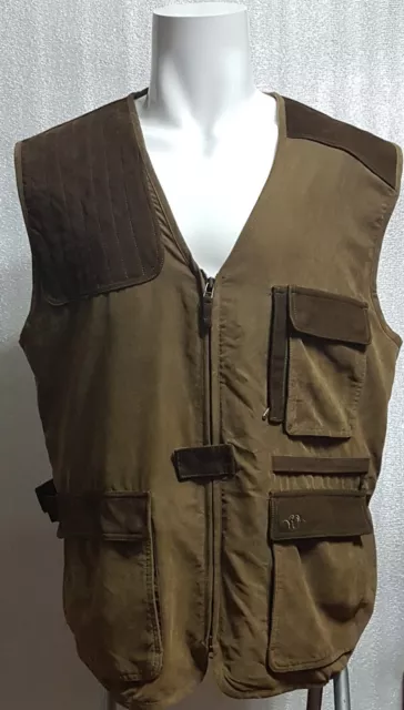 BLASER Multifunctional Vest/Leather Inserts, Shooting Right Hand Brown/Khaki XXL