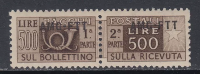 Italy Trieste A (AMG-FTT) - Pacchi Sassone n.25 MNH**  cv 360$