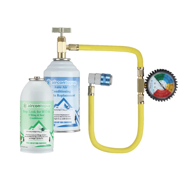 CAR R134A AC Aircon Air Con Conditioning Gas Topup Recharge Refill