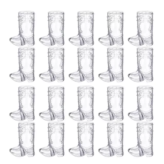 Boot Shot Glasses (Pack of 20) for Liquor Shot Brandy Vodka Fun Party Supplies