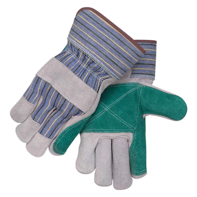 Black Stallion 6DP Cowhide/Canvas Padded Palm Gloves Large 12 pack