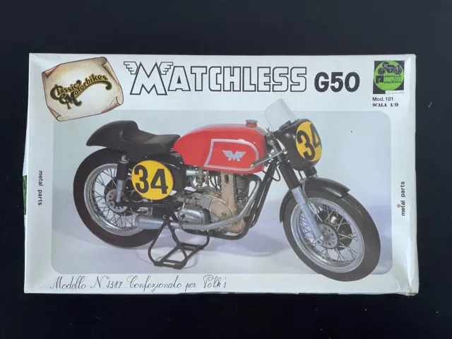 PROTAR PROVINI Classic Motorbikes MATCHLESS G50 model kit 1/9 scale NEW Mod 181