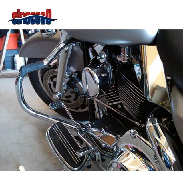 FRONT MUSTACHE ENGINE Guard Highway Crash Bar For Harley Electra Street