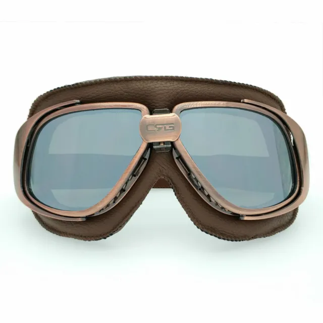 Casco de motocicleta retro vintage gafas de piloto gafas voladoras gafas gafas gafas 3