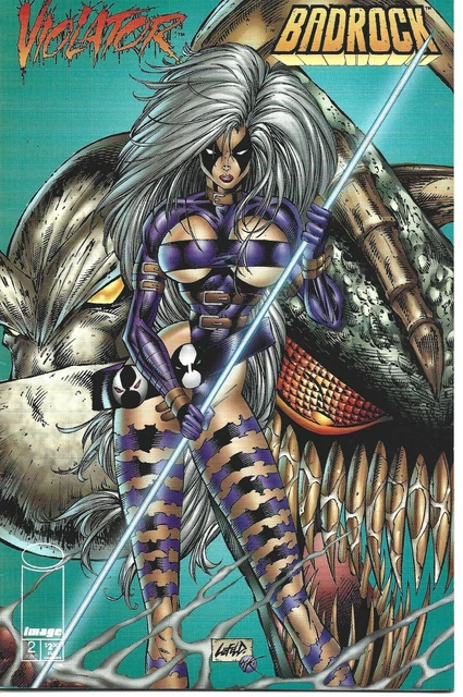 Violator Vs Badrock #2 Image Comics 1995 Bagged And Boarded