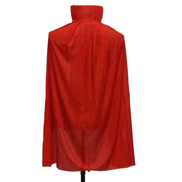 Halloween Costume Death Scary Devil Role Red Black Witch Vampire Long Cape