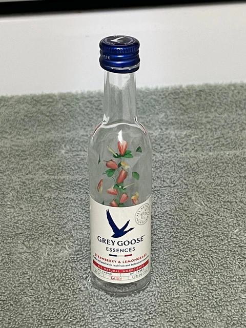 1 Empty 50 Ml Grey Goose Essences Vodka Glass Mini Bottles With Caps