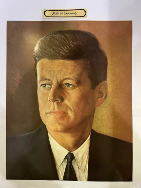 35th US President John F. Kennedy Portrait 11x14 Poster Photo Sam Patrick Bowmar