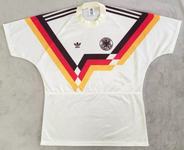 West Germany 1990 - 1992 RARE vintage made in UK adidas shirt size (42-44) L 2