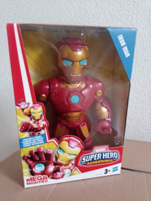 Playskool Heroes Marvel Super Hero Adventures Mega Mighties - Figurine Iron  Man de 25 cm, jouets pour enfants à partir de 3 ans - Playskool Heroes