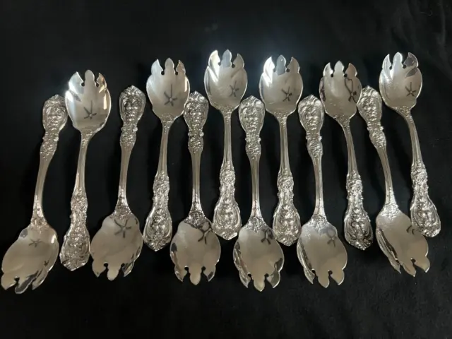 Francis 1st by Reed and Barton Set of 12 Sterling Silver Ice Cream Forks 5 3/8"