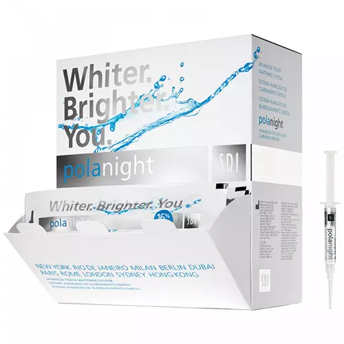 SDI 7700029 Pola Night Tooth Whitening System Bulk Kit 22% 50/Pk 1.3 Gm SDI 7700029 Pola Night Tooth Whitening System Bulk Kit 22% 50/Pk 1.3 Gm