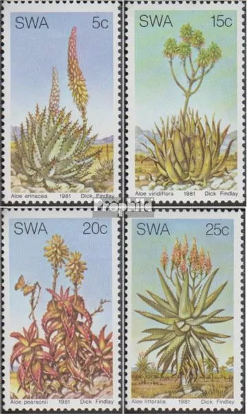 Namibia - África sudoccidental 504-507 (completa edición) usado 1981 Aloen