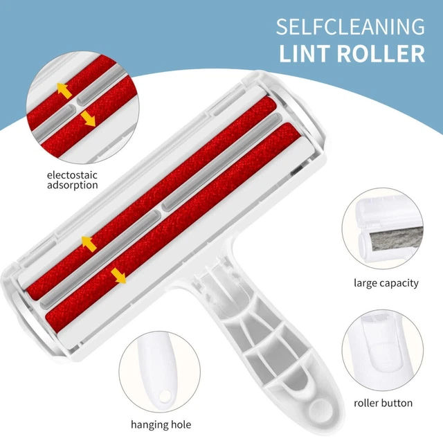 Chomchom Pet Hair Remover Roller Reusable Cat Dog Hair & Fur Remover Lint Brush 2