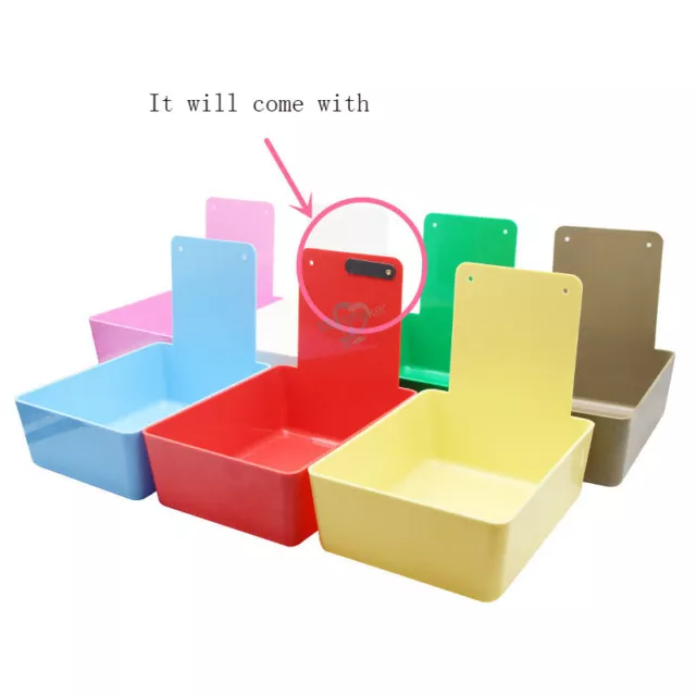 Dental Box Multi-Color Plastic Working Pan Durable Storage Case With Metal Clip 2
