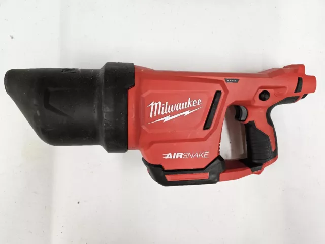 Milwaukee 2572-20 Air Snake Cordless Drain Cleaner FOR PARTS OR REPAIR E32