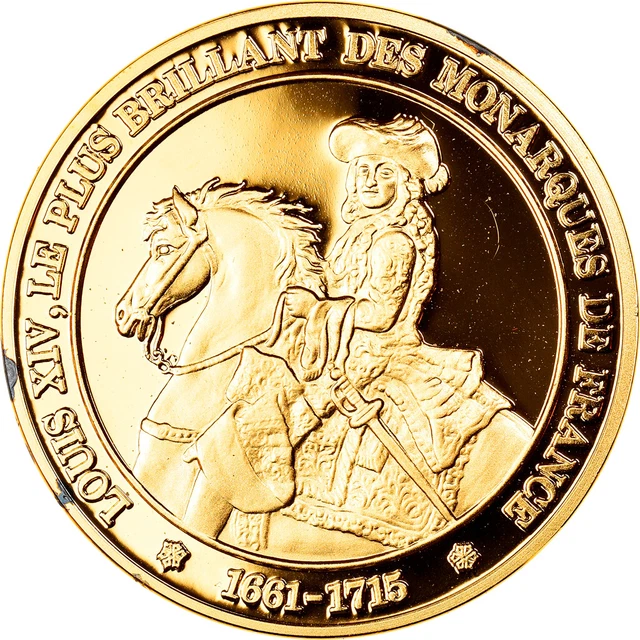 Médaille Louis XIV – Collection Rois Et Reines De France – Cupronickel 41mm