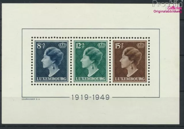 Briefmarken Luxemburg 1949 Mi Block7 (kompl.Ausg.) postfrisch(9408677