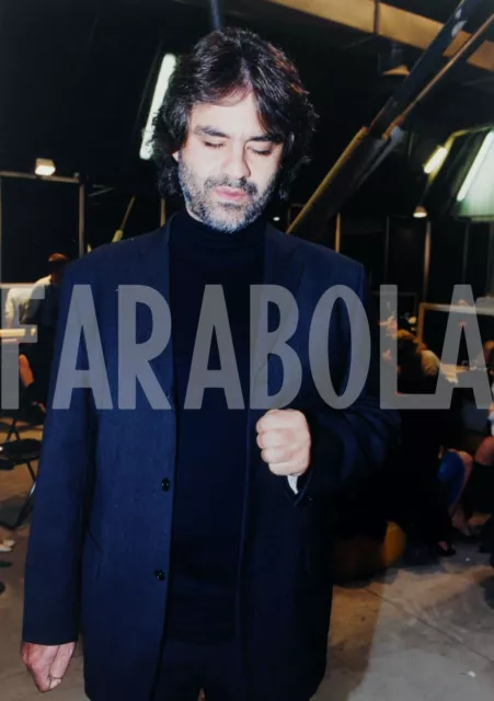 Altes Pressefoto Andrea Bocelli, 2001, Druck