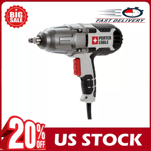 Hyper Tough 7.5A Corded Impact Wrench with 1/2 inch Anvil, 120V