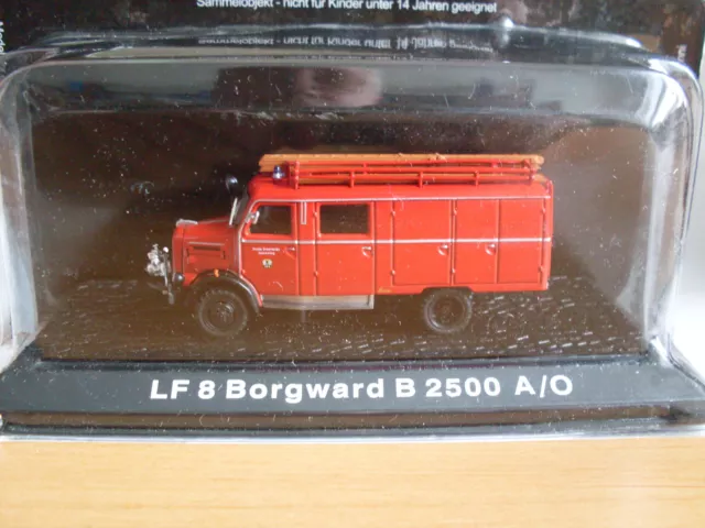 LF 8 Borgward B 2500 A/O Feuerwehrmodell 1:72, Atlas Magazinmodell