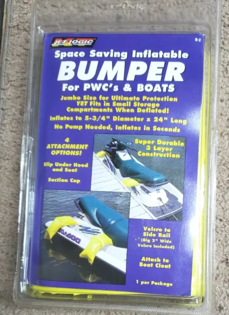 Jet Logic Inflatable Bumper for PWC Watercraft & Boats 24" Long x 5 3/4"  NEW