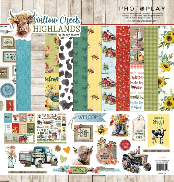 PhotoPlay Sammlungspaket 12""x12""-Willow Creek Highlands WCH4325