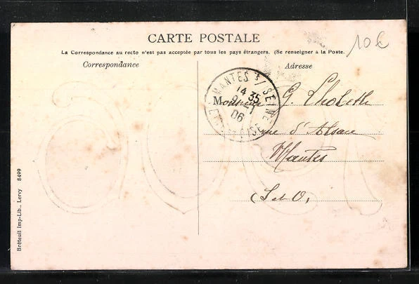CPA Breteuil-sur-Iton, L´Eglise, Hote de Ville, Promenade des Plesses 1906 2