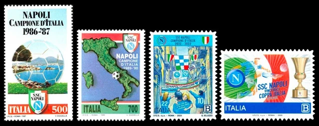 2023- Italia Medaglia D’argento Napoli Campione D’Italia FDC Con Annullo Speciale - Foto 4