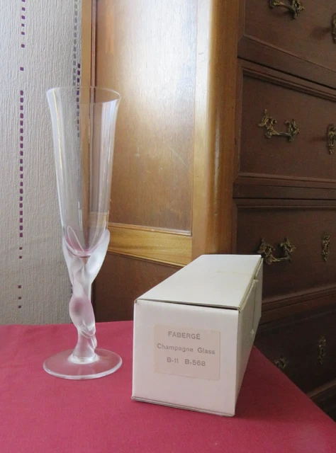 Verre En Cristal Igor Carl Fabergé Modèle Colombes - Pour Vin Champagne Apéritif - Comme Neuf