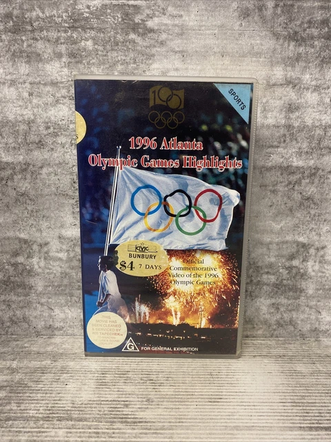 1996 Atlanta Olympic Games Highlights VHS Movie Video Cassette Tape
